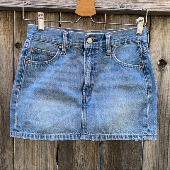 Denim Forum The '90s Ricci Denim Skirt Size 24 - Picture 15 of 16